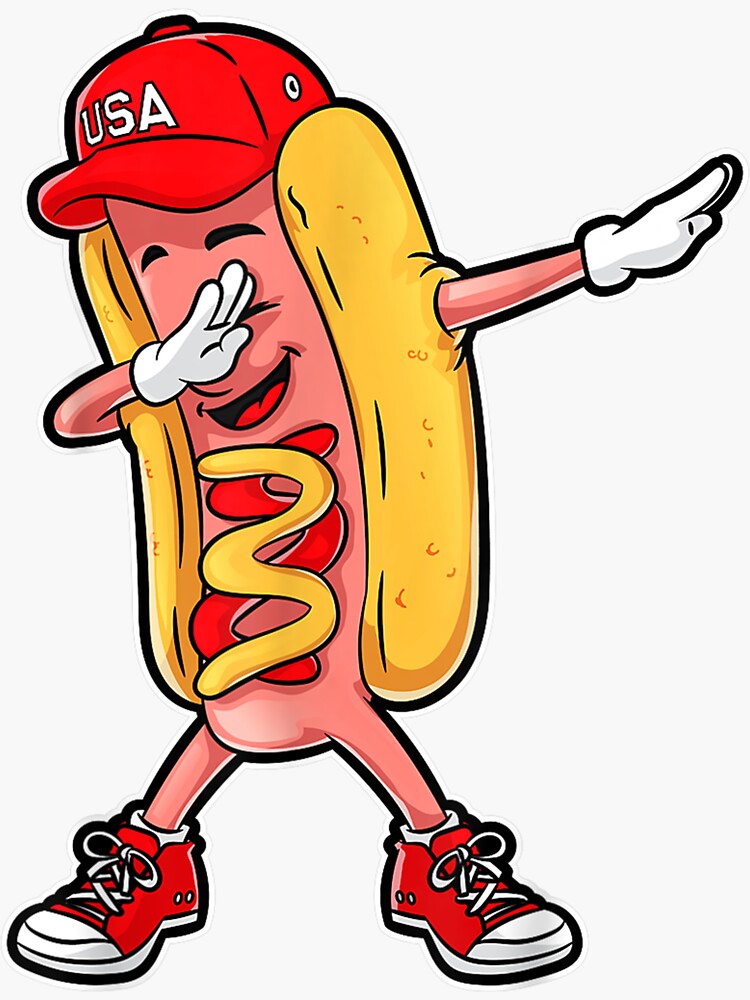 Dabbing Hot Dog T Shirt 4th Of July Hotdog Merica USA Kids Dabbing Hot Dog T Shirt 4th Of July Hotdog Merica USA Kids