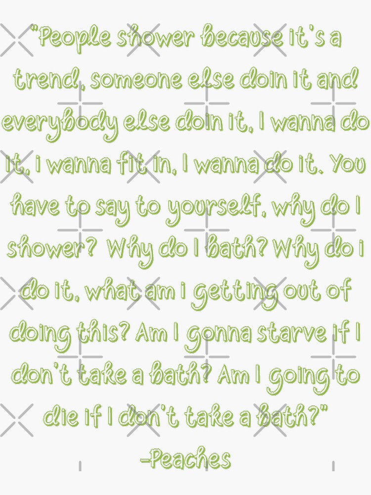 "Lovely peaches quote" Sticker by theladiesart Redbubble