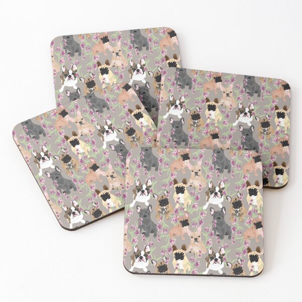 Item preview, Floral Frenchie designed and sold by ArtofACoonhound.