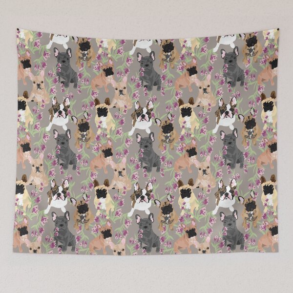 Item preview, Floral Frenchie designed and sold by ArtofACoonhound.