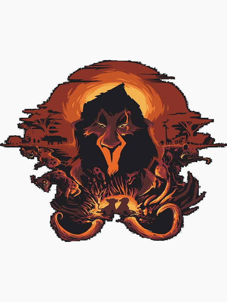 "Scar Lion King" Sticker for Sale by Archer93 Redbubble