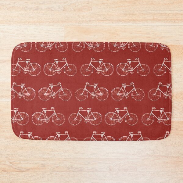 Item preview, Red Vintage Bicycle Pattern designed and sold by illustrateme.