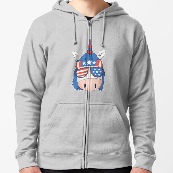 unicorn chef bbq fun is a great gift for chefs and cooking or barbecue lovers Zipped Hoodie