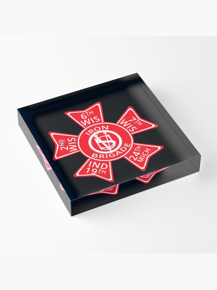 Alternate view of Iron Brigade American US Civil War Acrylic Block