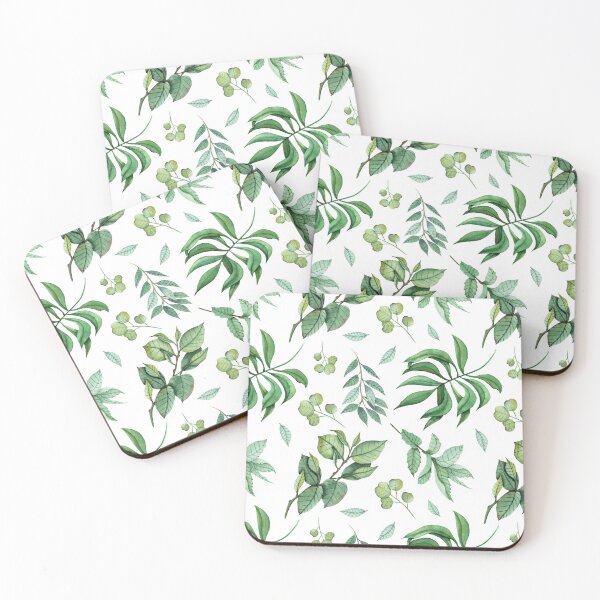 Item preview, Watercolor Green Leaves Botanical Seamless Pattern designed and sold by MysticMagpie.