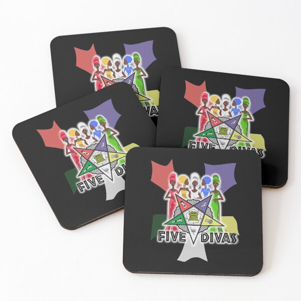 Item preview, OES Style Order Of The Eastern Star Logo Sistar Freemason Five Divas designed and sold by TopTeeShop.