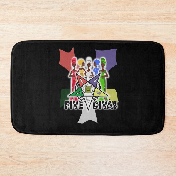 Item preview, OES Style Order Of The Eastern Star Logo Sistar Freemason Five Divas designed and sold by TopTeeShop.