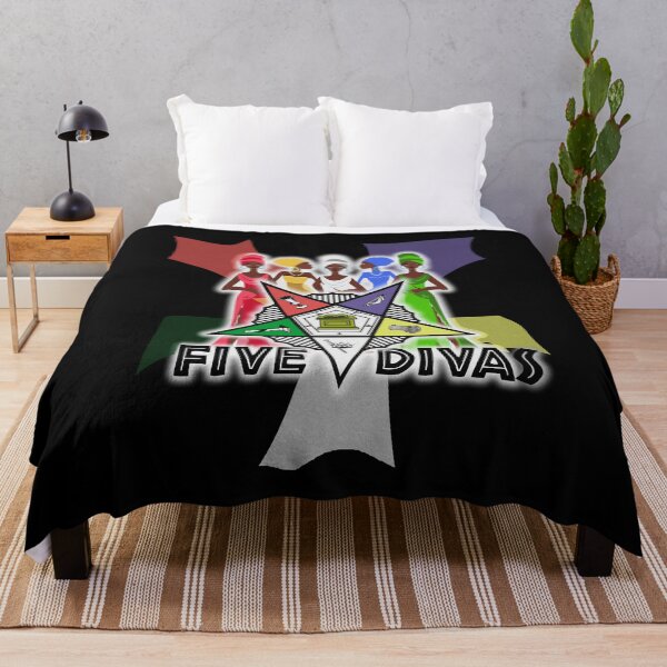 Item preview, OES Style Order Of The Eastern Star Logo Sistar Freemason Five Divas designed and sold by TopTeeShop.