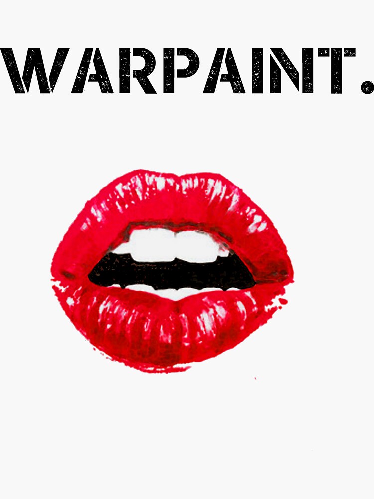 "Warpaint." Sticker by fandomwithlove Redbubble