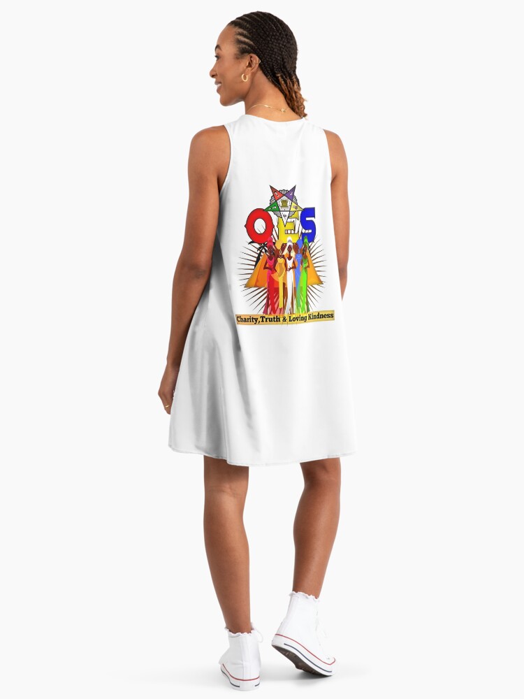 OES Style Order Of The Eastern Star Logo Sistar Freemason" A-Line Dress for Sale by TopTeeShop | Redbubble OES Style Order Of The Eastern Star Logo Sistar Freemason" A-Line Dress for Sale by TopTeeShop | Redbubble