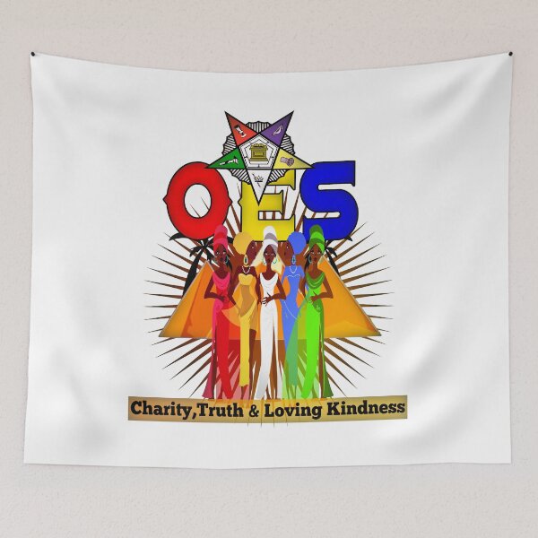 Item preview,  OES Style Order Of The Eastern Star Logo Sistar Freemason designed and sold by TopTeeShop.