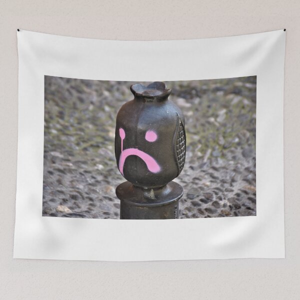 Item preview, Angry or sad pomegranate bollard designed and sold by shakey.