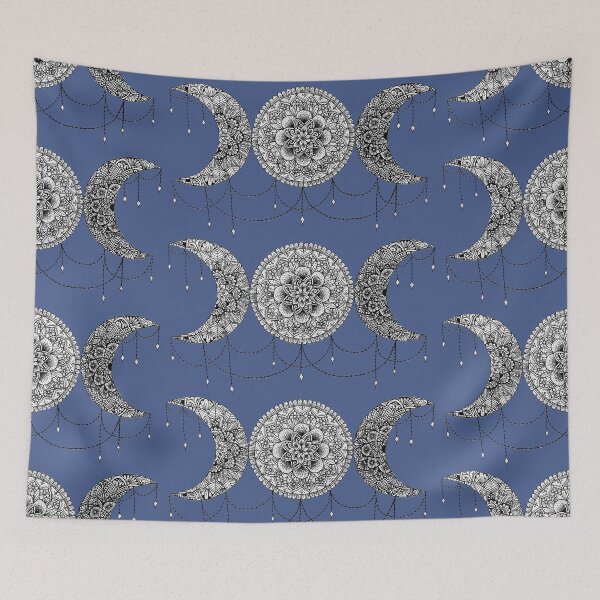 Item preview, Hand drawn mandala - triple crescent  designed and sold by Augras-art.