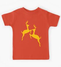 ۞»♥Golden Jumping Deer Couple Clothing & Stickers♥«۞ Kids Tee