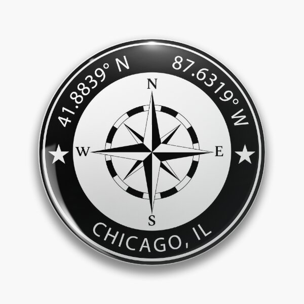 Item preview, Chicago, Illinois Geographical Coordinates designed and sold by TeeOhGraphics.
