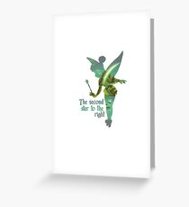 Tinkerbell Silhouette Greeting Card