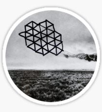 Landscape of Geometry Circular Sticker Sticker
