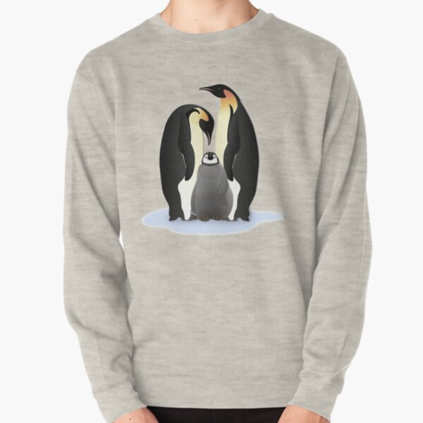 Penguin Family in Love Pullover Sweatshirt