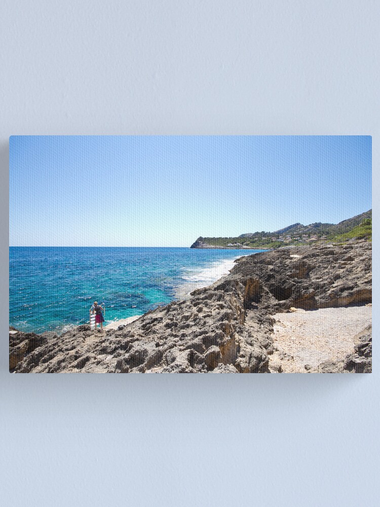 Alternate view of How to be one with the Sea Canvas Print