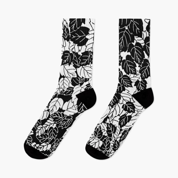 Item preview, Japanese Leaf Print, Black and White designed and sold by Marymarice.