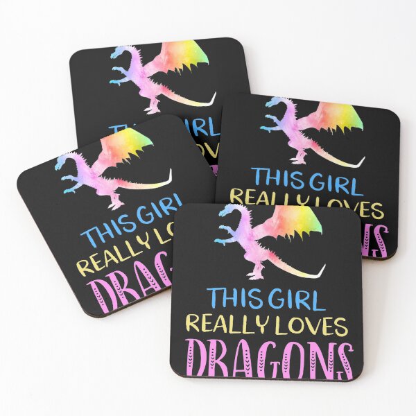 Item preview, Cute Dragon Gift This Girl Loves Dragons Rainbow designed and sold by brightandbold.