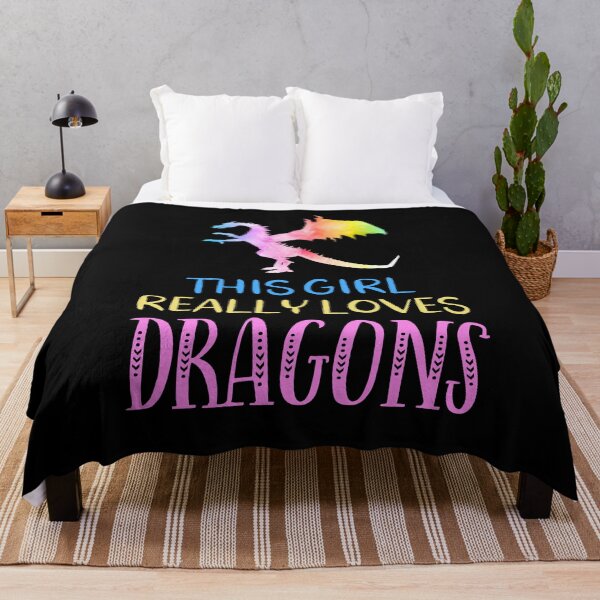 Item preview, Cute Dragon Gift This Girl Loves Dragons Rainbow designed and sold by brightandbold.