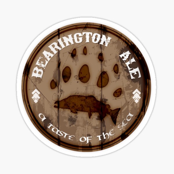 Item preview, Bearington Ale Logo, Wood burning sticker designed and sold by Rookzer0.