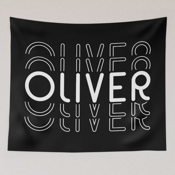 Item preview, Name Oliver in Black and White Style designed and sold by Time-is-Money.