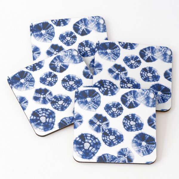 Aperçu de l'œuvre Shibori Kumo points bleus et amp; blanc créée et vendue par marufemia.