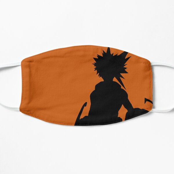 Black and orange Bakugou Flat Mask