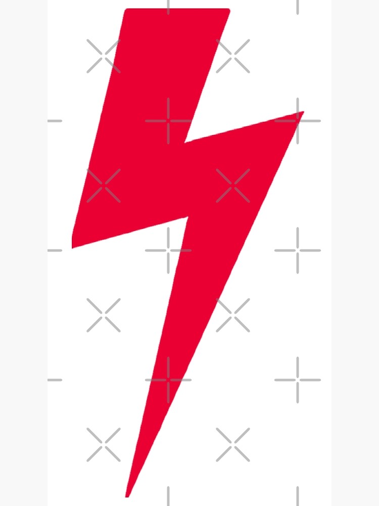 red-lightning-bolt-poster-for-sale-by-samisdesigns-redbubble