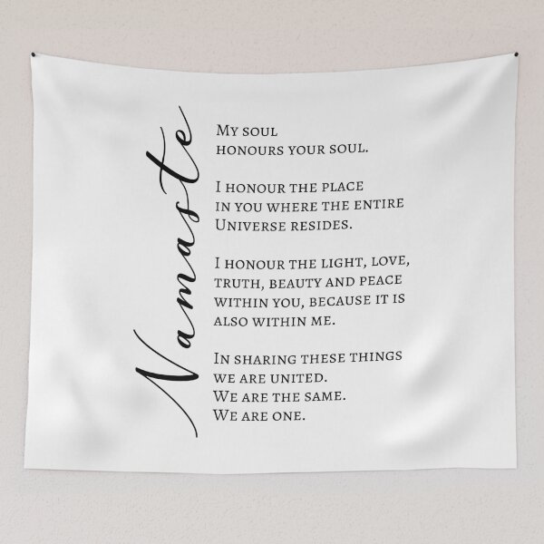 Item preview, Namaste Meaning  | Spiritual Greeting (UK) designed and sold by 4wordsmovement.