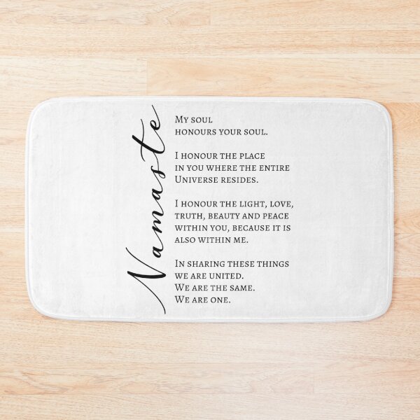 Item preview, Namaste Meaning  | Spiritual Greeting (UK) designed and sold by 4wordsmovement.