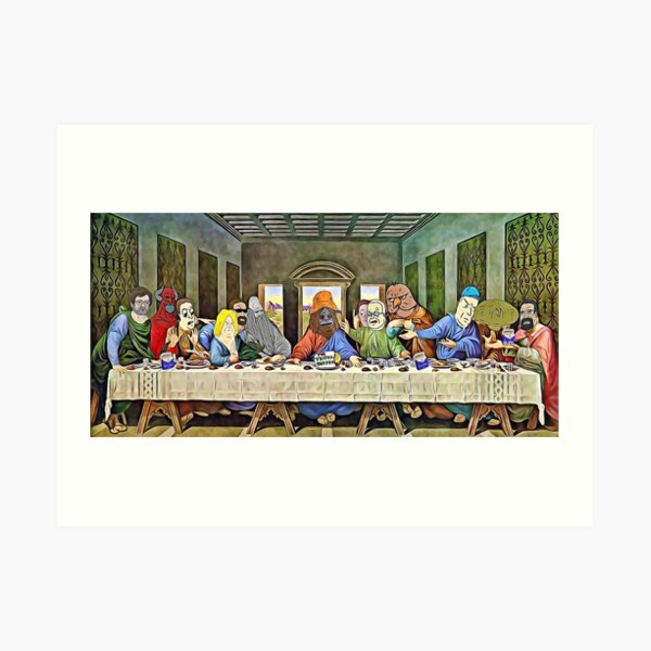 12 big lez apostles Art Print