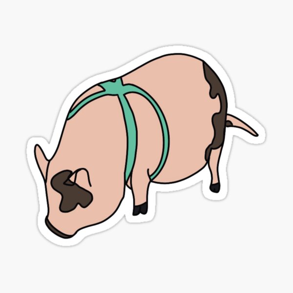 Item preview, Tucker the pig designed and sold by artbyjami.