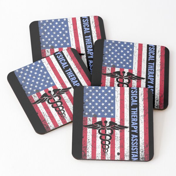 Item preview, Physical Therapy Assistant Vintage US Flag Physical Therapist designed and sold by brightandbold.