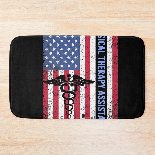 Aperçu de l'œuvre Physical Therapy Assistant Vintage US Flag Physical Therapist créée et vendue par brightandbold.