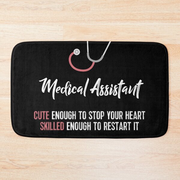 Item preview, Funny Medical Assistant TShirt: Cute Enough To Stop Your Heart designed and sold by brightandbold.