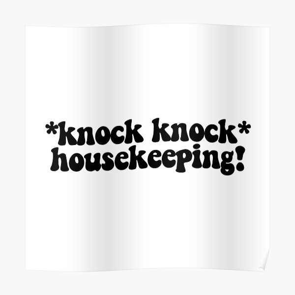 "housekeeping! jj Outer Banks" Poster for Sale by samkatemontes