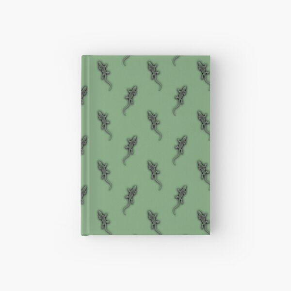 Little Green Lizards Pattern Hardcover Journal