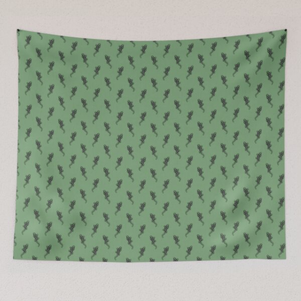 Item preview, Little Green Lizards Pattern designed and sold by RootSquare.