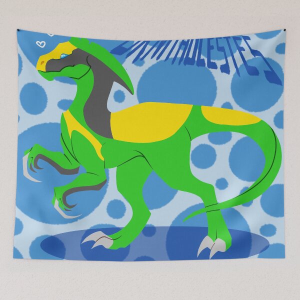 Item preview, Dinosaur Ornitholestes cute cartoon designed and sold by Jellybeancreate.
