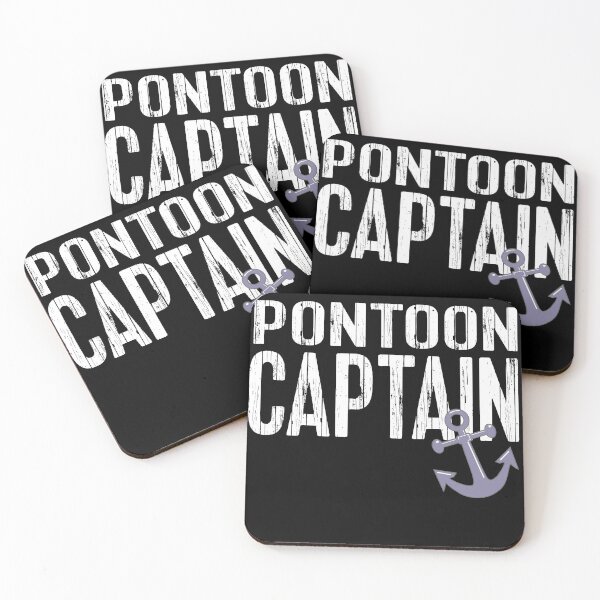 Item preview, Nautical Pontoon Boat Captain designed and sold by brightandbold.
