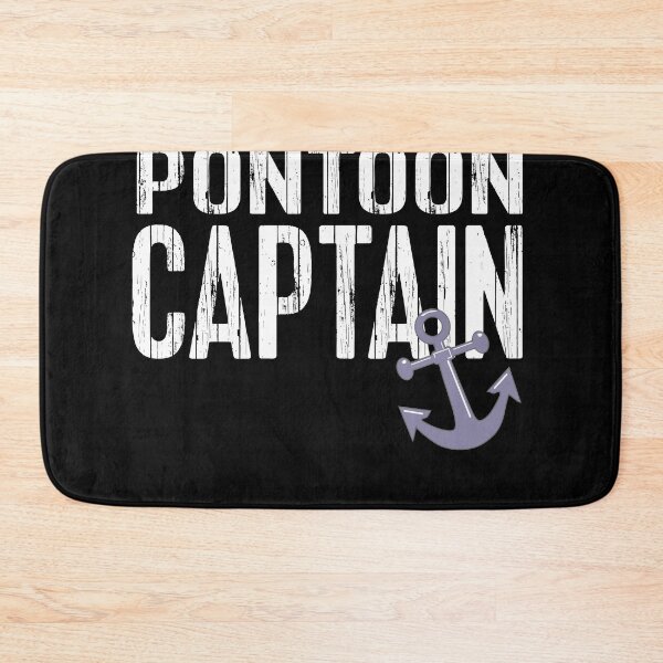 Item preview, Nautical Pontoon Boat Captain designed and sold by brightandbold.