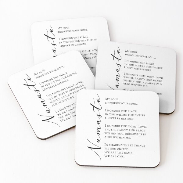 Item preview, Namaste Meaning  | Spiritual Greeting (UK) designed and sold by 4wordsmovement.