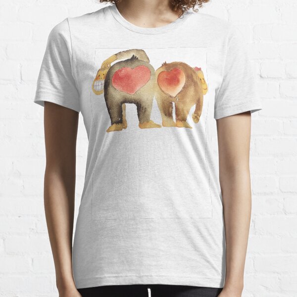 Valentine's Day Abstract Love Monkeys T-Shirt Essential T-Shirt