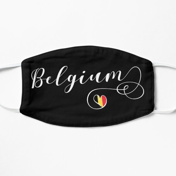 Heart Belgium Sticker, Belgian Flag, Belgian Sticker, Belgium Mug Mask