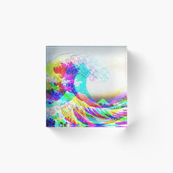 The Great Wave Acrylic Block