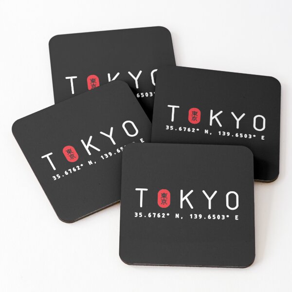 Item preview, Tokyo Japan Coordinates Urban Streetwear White Text designed and sold by justkidding-co.