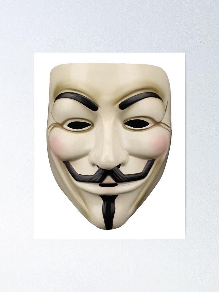 Anonymous Hacker Mask Poster for Sale by blacksnowcomics
